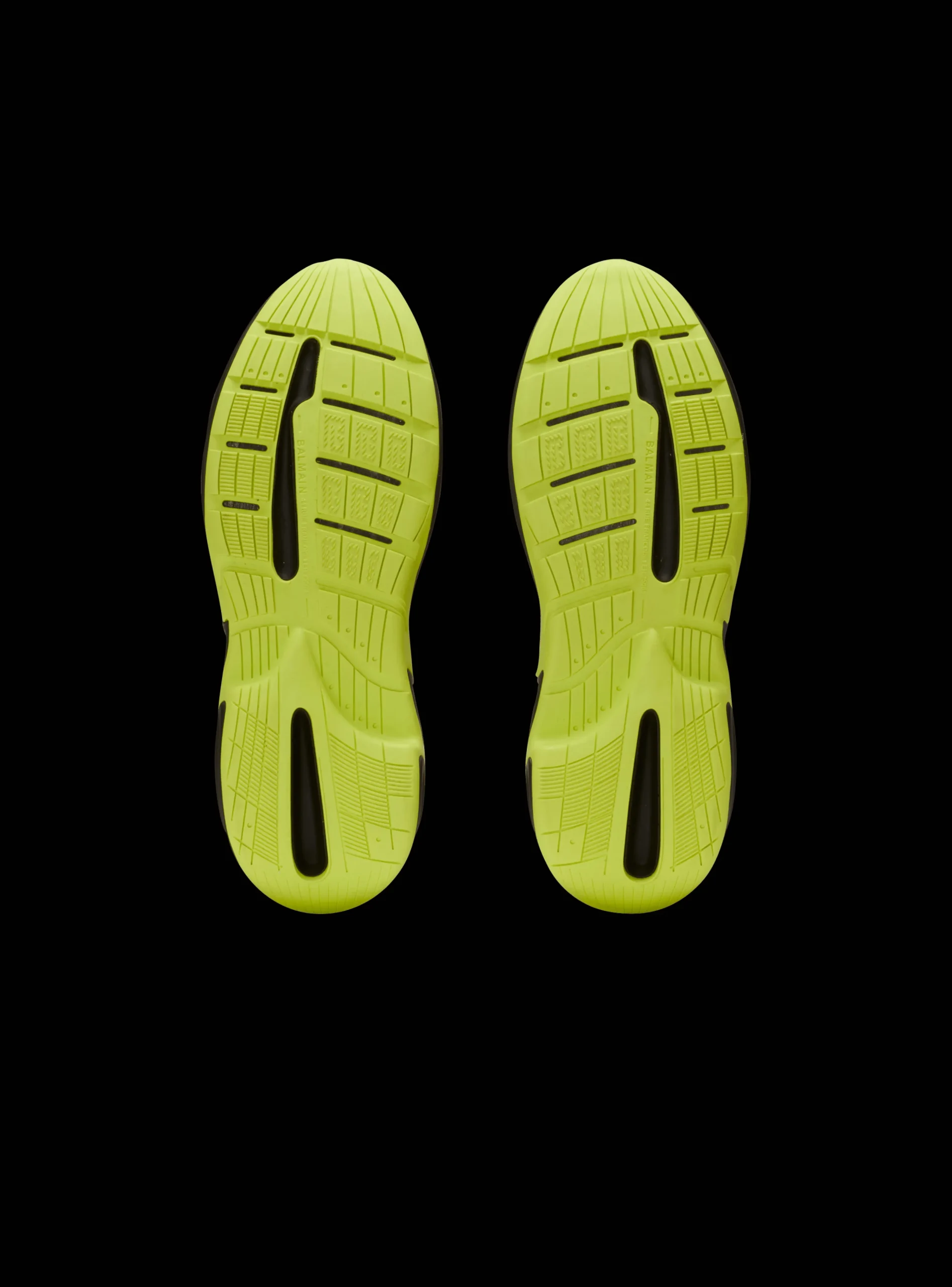 Balmain Run-Row Leather And Nylon Trainers