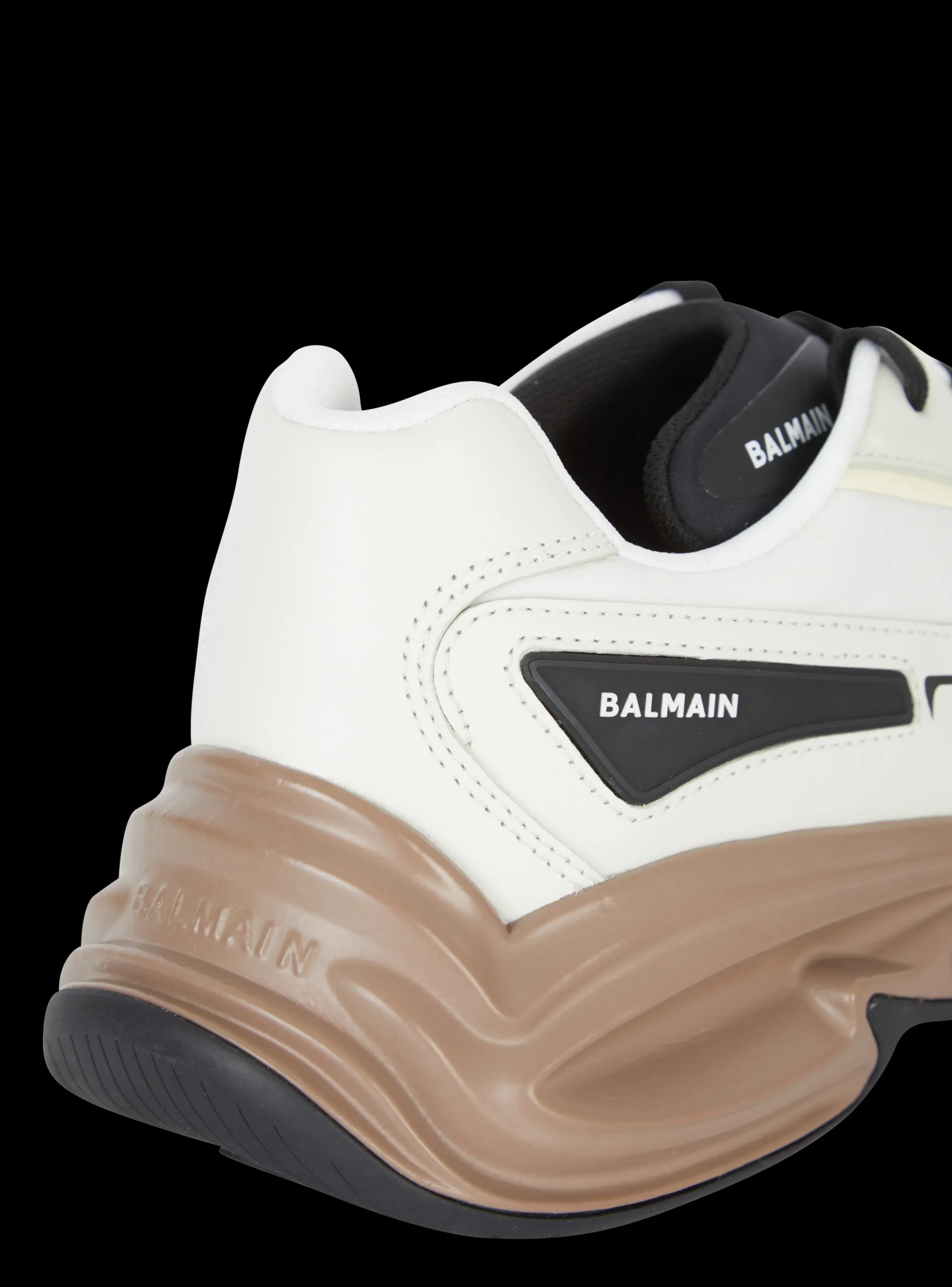 Balmain Run-Row Leather Trainers