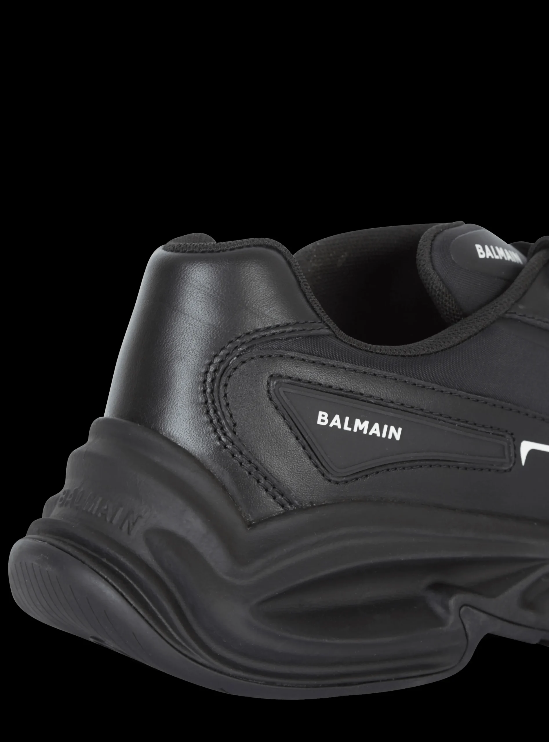 Balmain Run-Row Leather Trainers