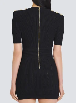 Women Balmain Short Eco-designed Knit Dress