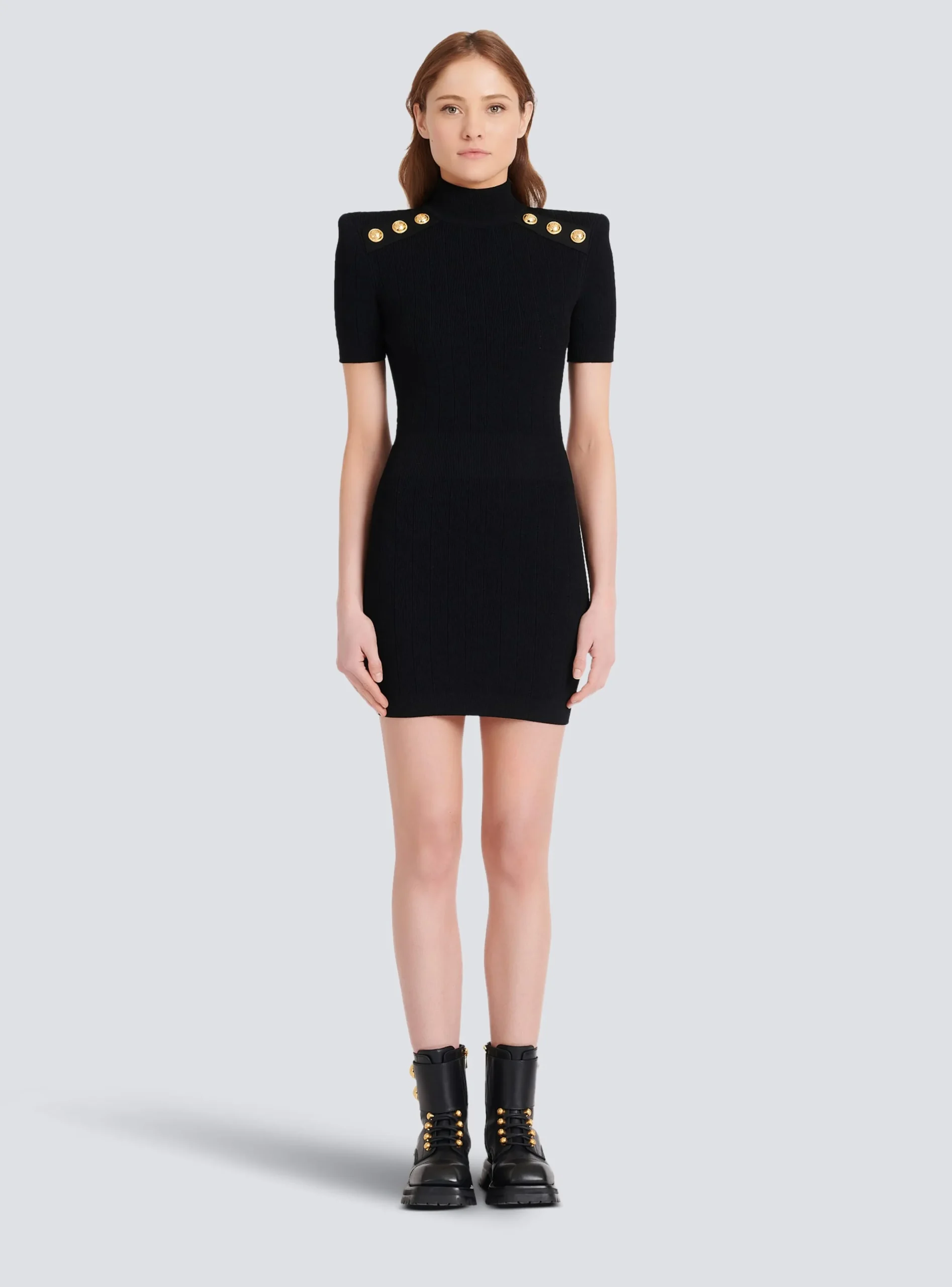 Women Balmain Short Knit Dress