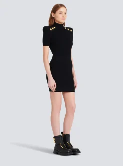 Women Balmain Short Knit Dress