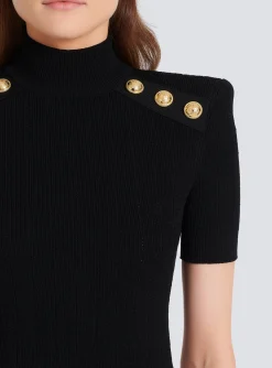Women Balmain Short Knit Dress