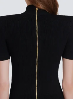 Women Balmain Short Knit Dress
