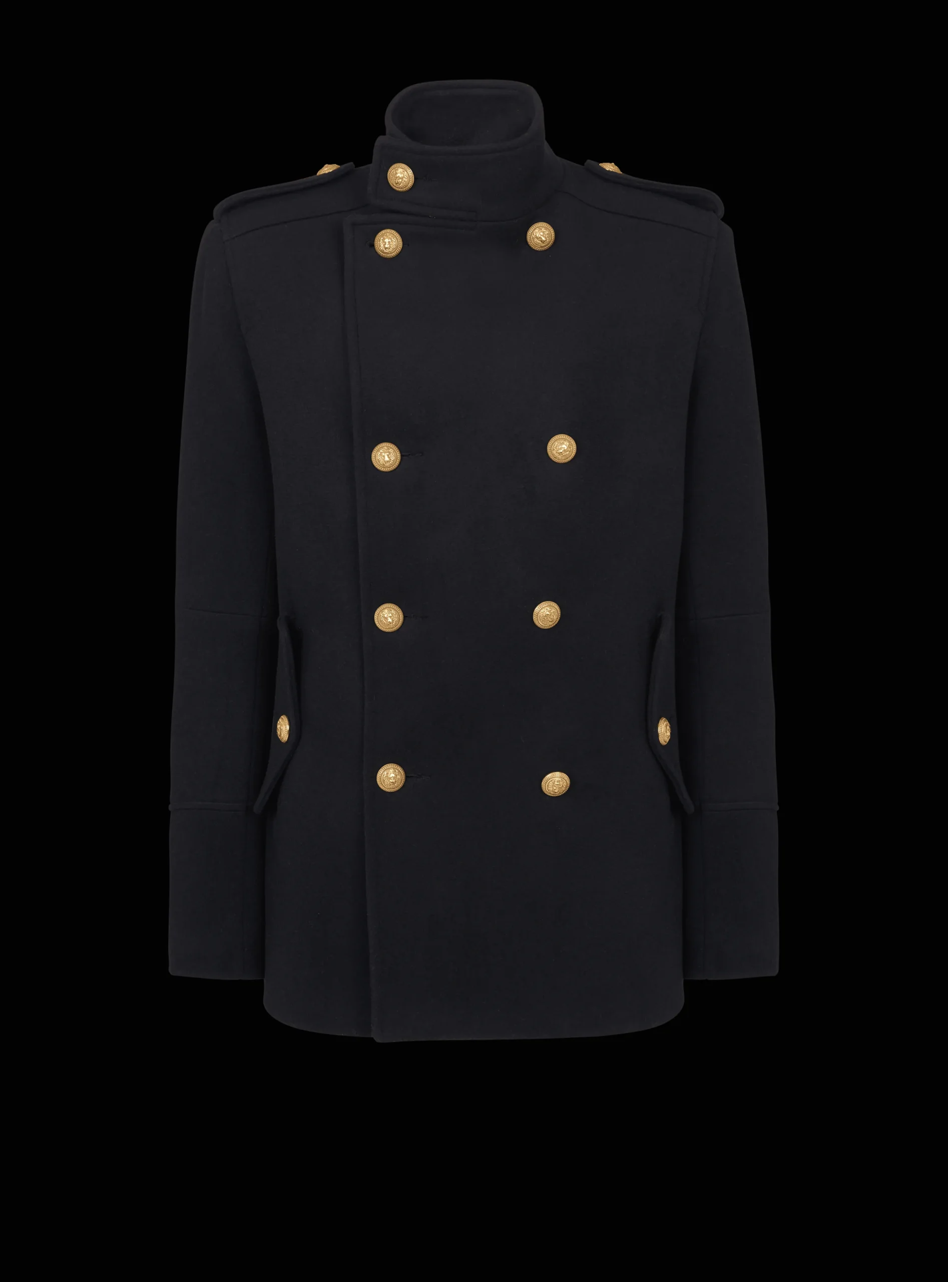 Balmain Short Military-style Coat