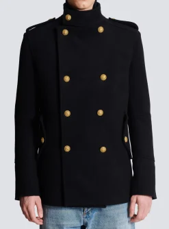 Balmain Short Military-style Coat