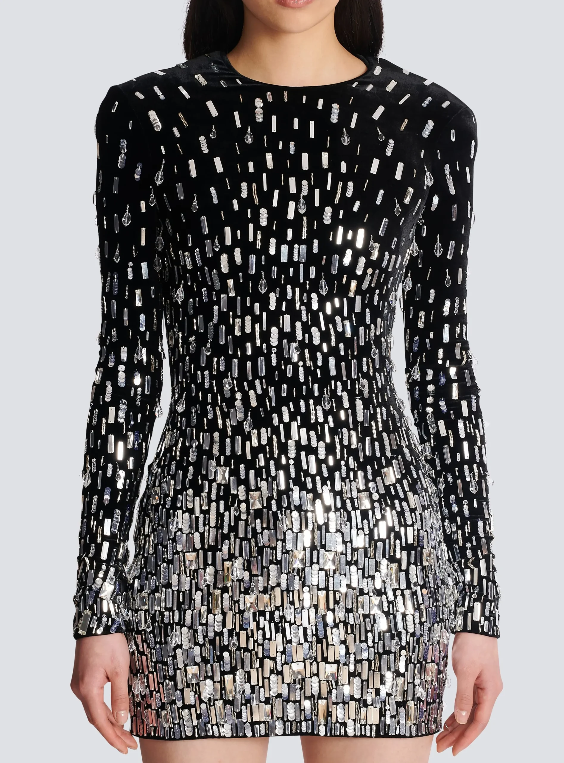 Women Balmain Short Sequin Dress