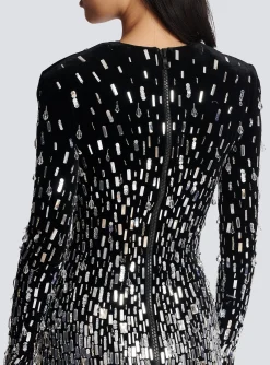 Women Balmain Short Sequin Dress