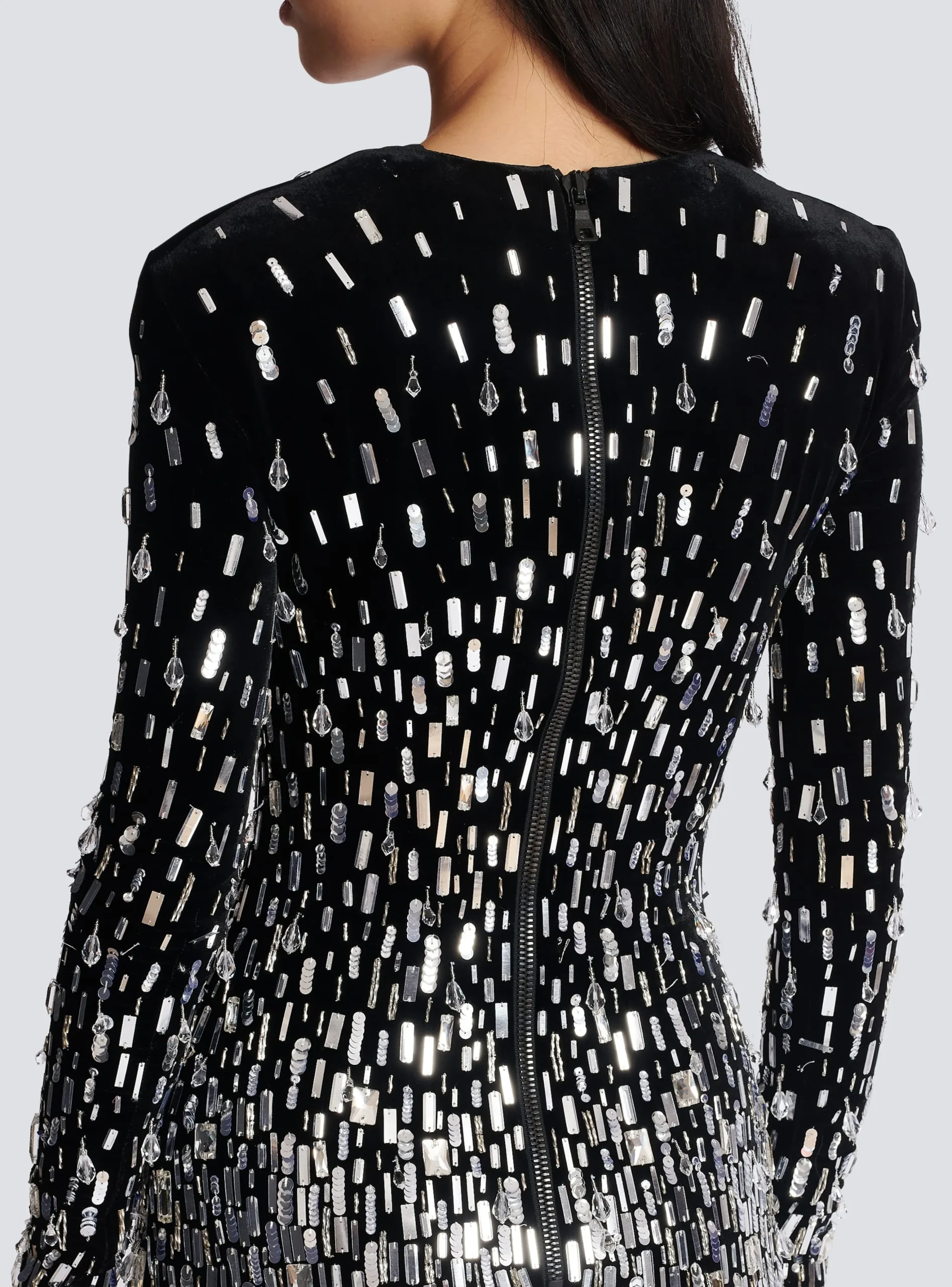 Women Balmain Short Sequin Dress