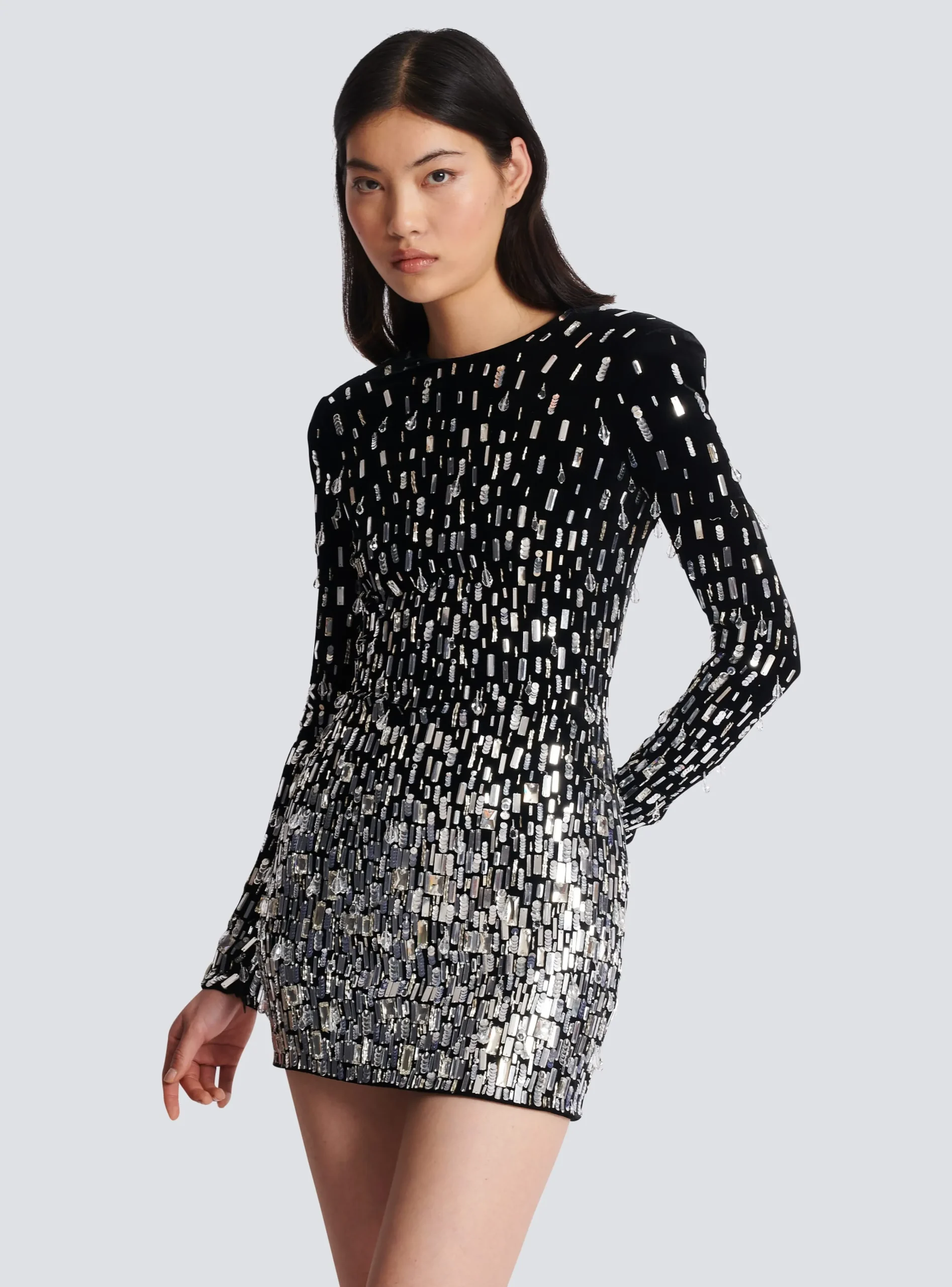 Women Balmain Short Sequin Dress
