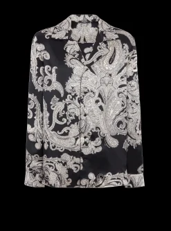 Balmain Silk Paisley Print Shirt