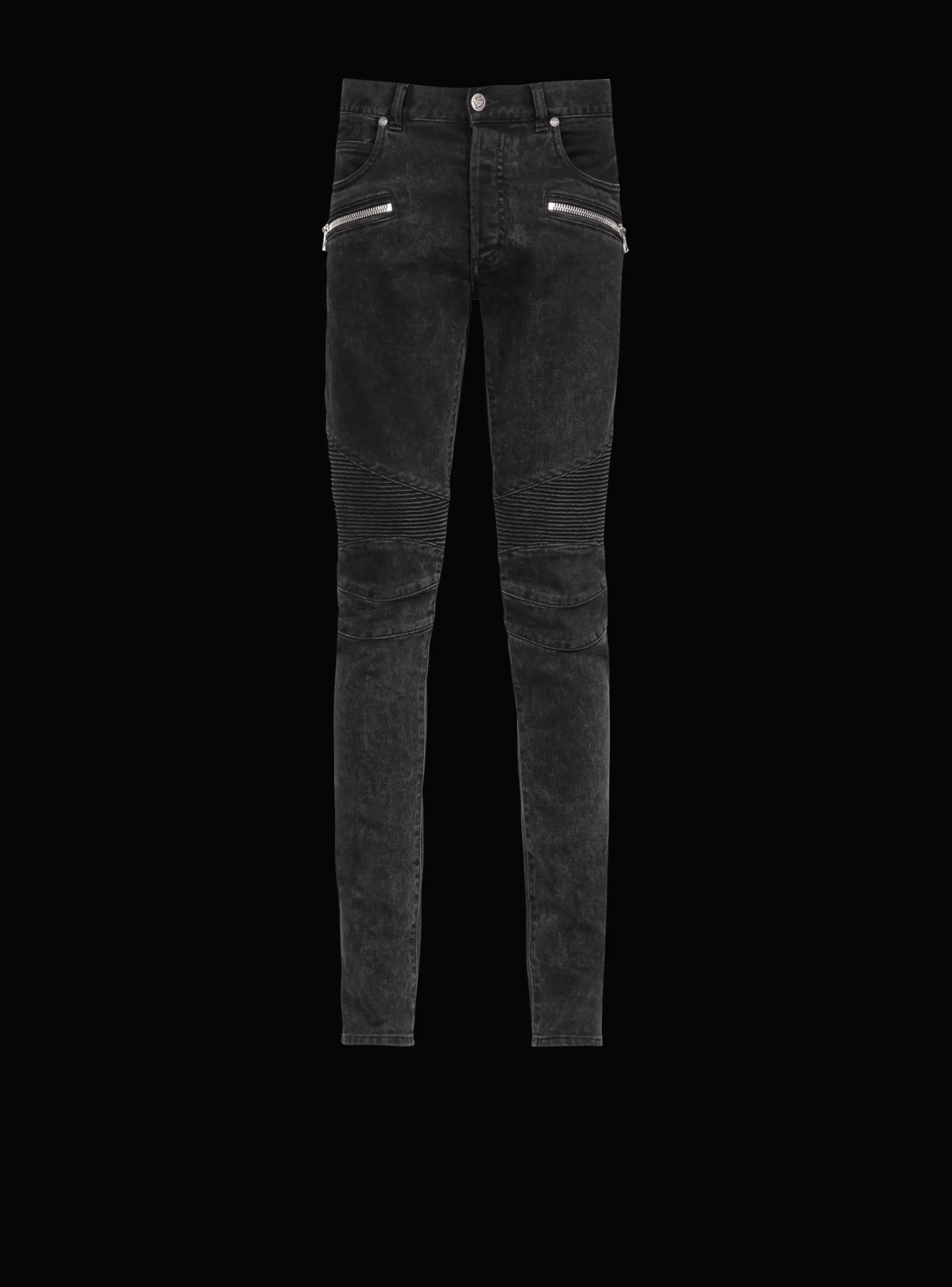Balmain Slim Cut Cotton Jeans