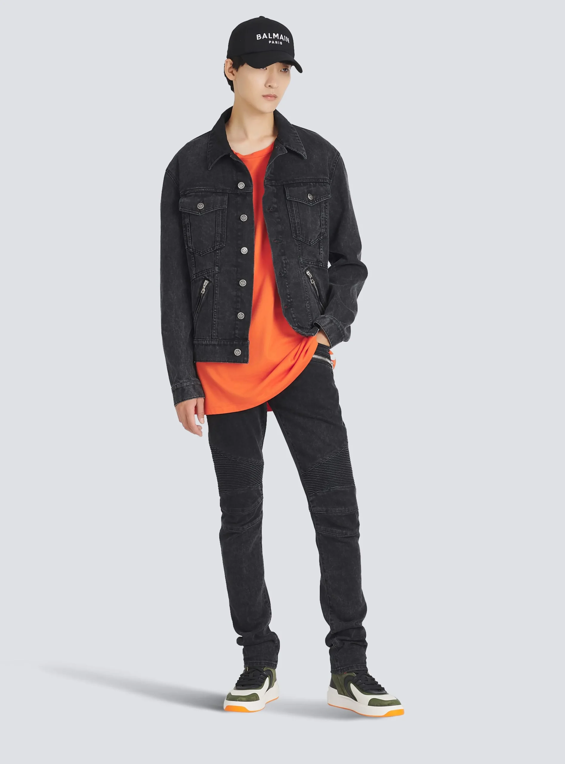 Balmain Slim Cut Cotton Jeans