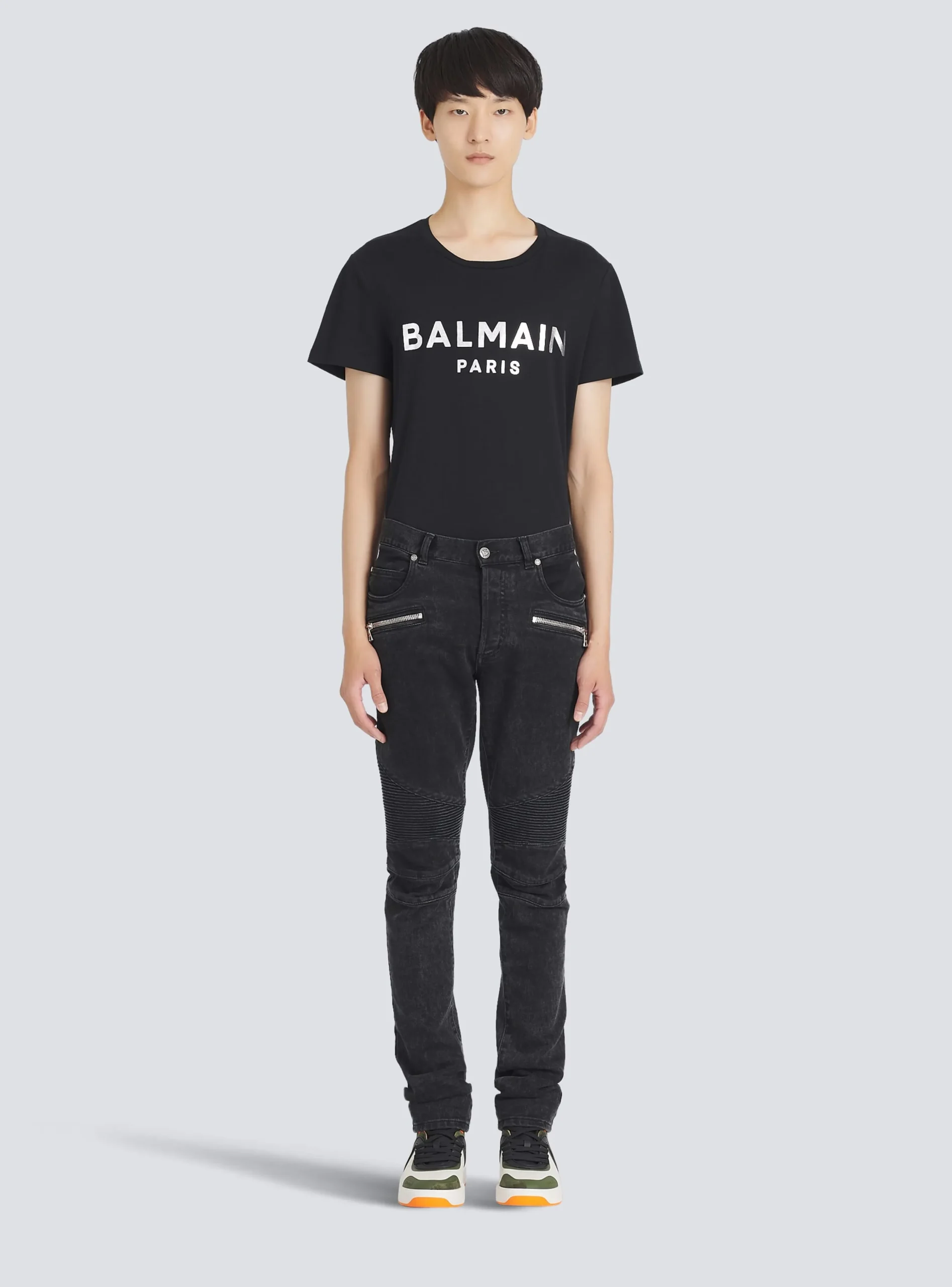 Balmain Slim Cut Cotton Jeans