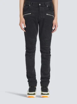 Balmain Slim Cut Cotton Jeans