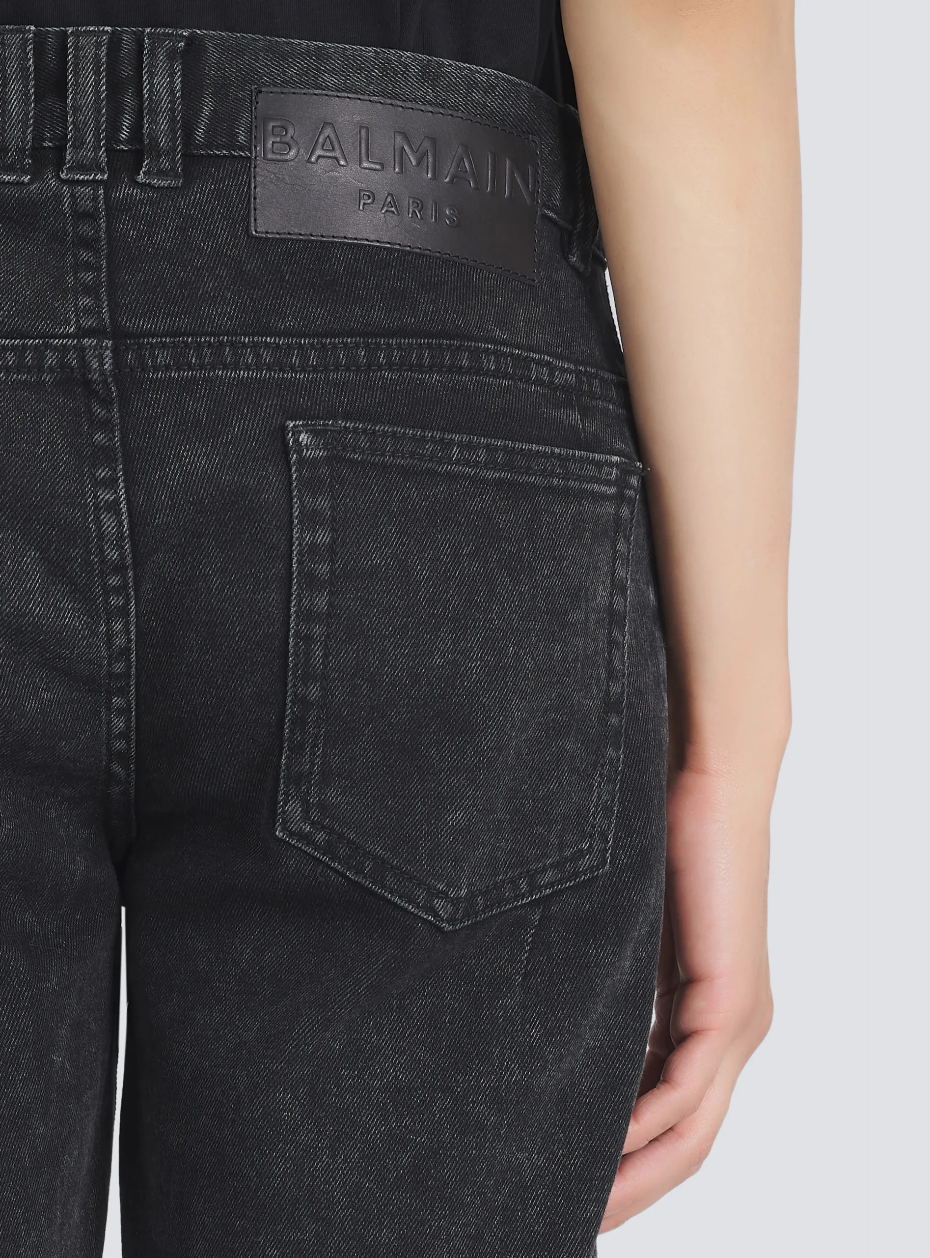 Balmain Slim Cut Cotton Jeans