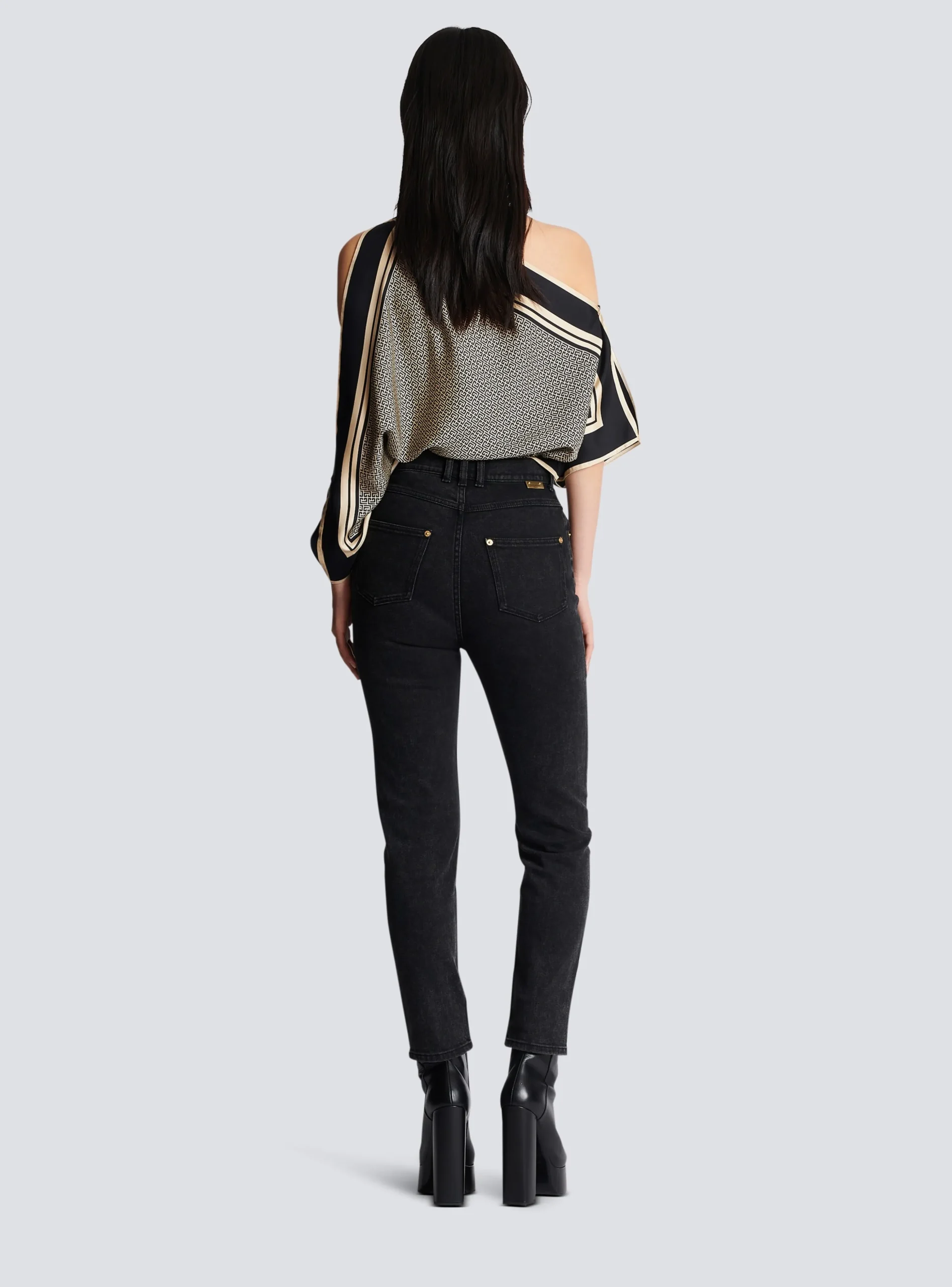 Women Balmain Slim-fit Denim Jeans