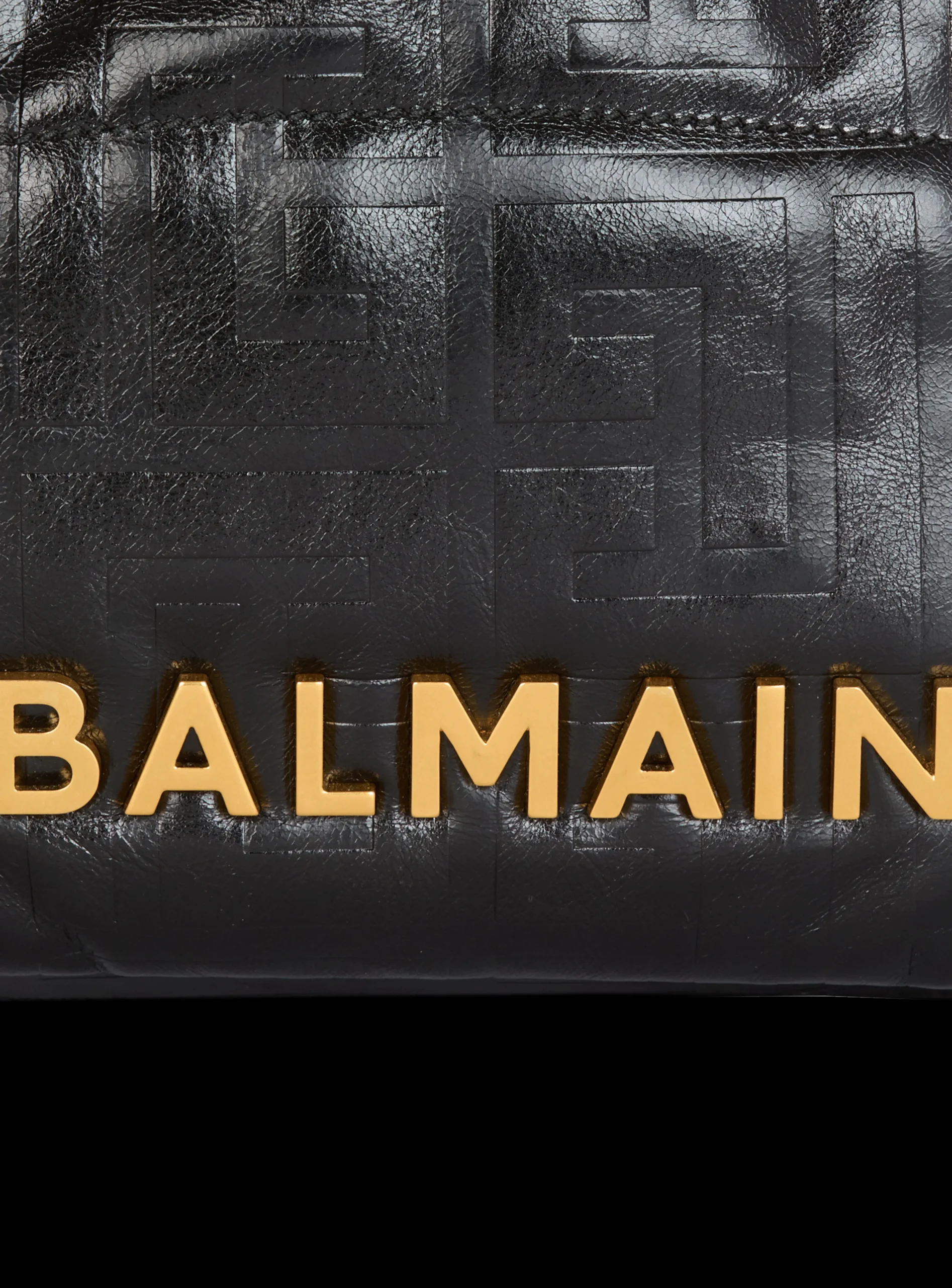 Balmain Small 1945 Soft Tote Bag In Crackled Calfskin