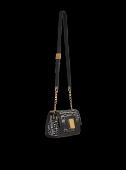 Women Balmain Small-sized Bicolor Jacquard 1945 Bag