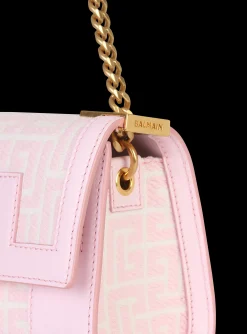 Women Balmain Small-sized Bicolor Jacquard 1945 Bag