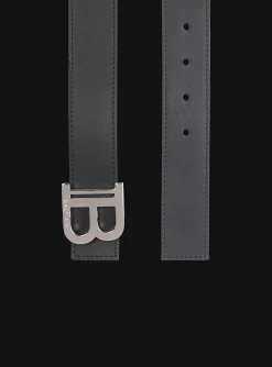 Balmain Smooth Leather B-Belt