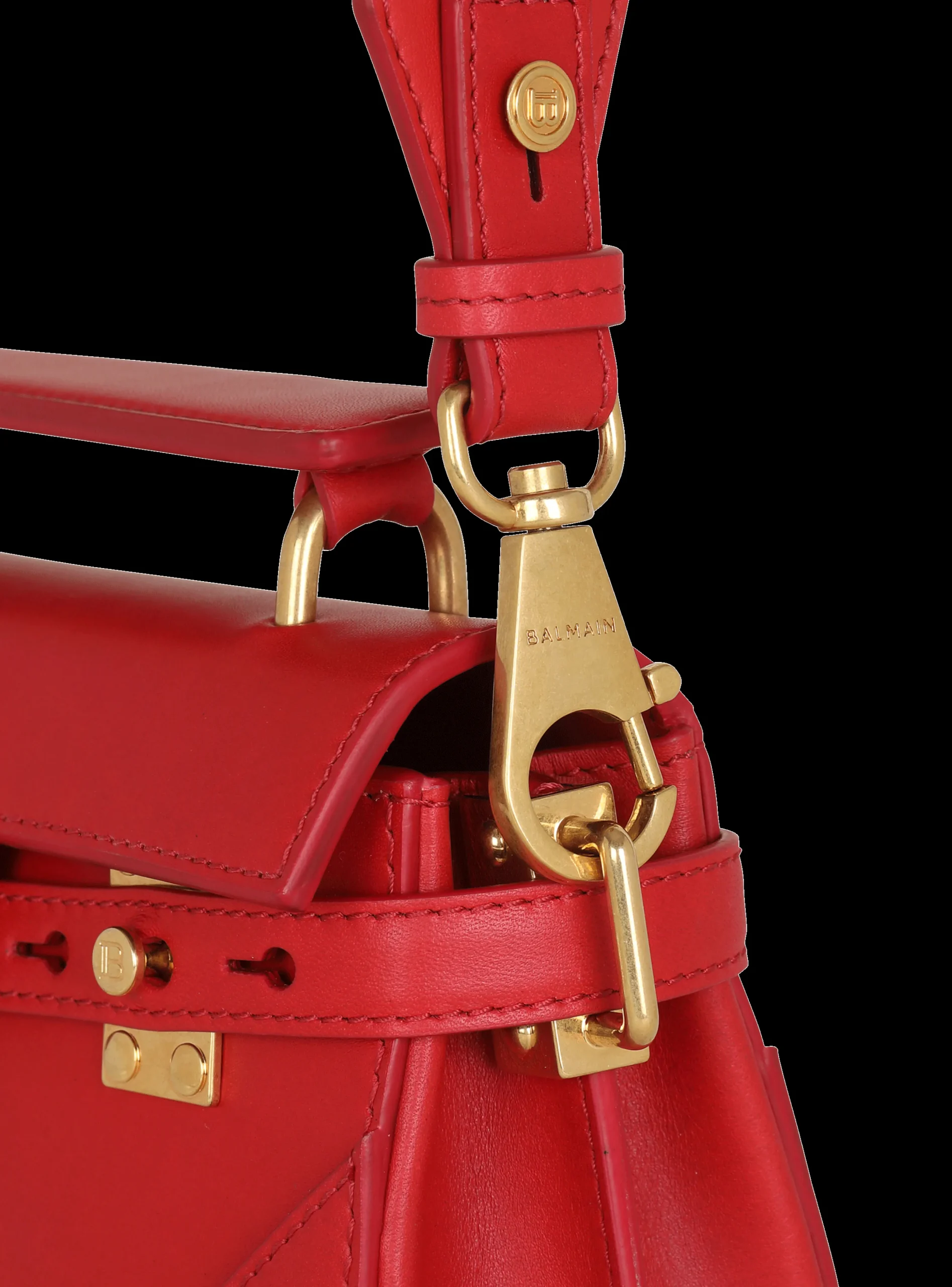 Women Balmain Smooth Leather B-Buzz 19 Bag