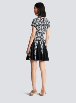 Women Balmain Snakeskin Jacquard Dress
