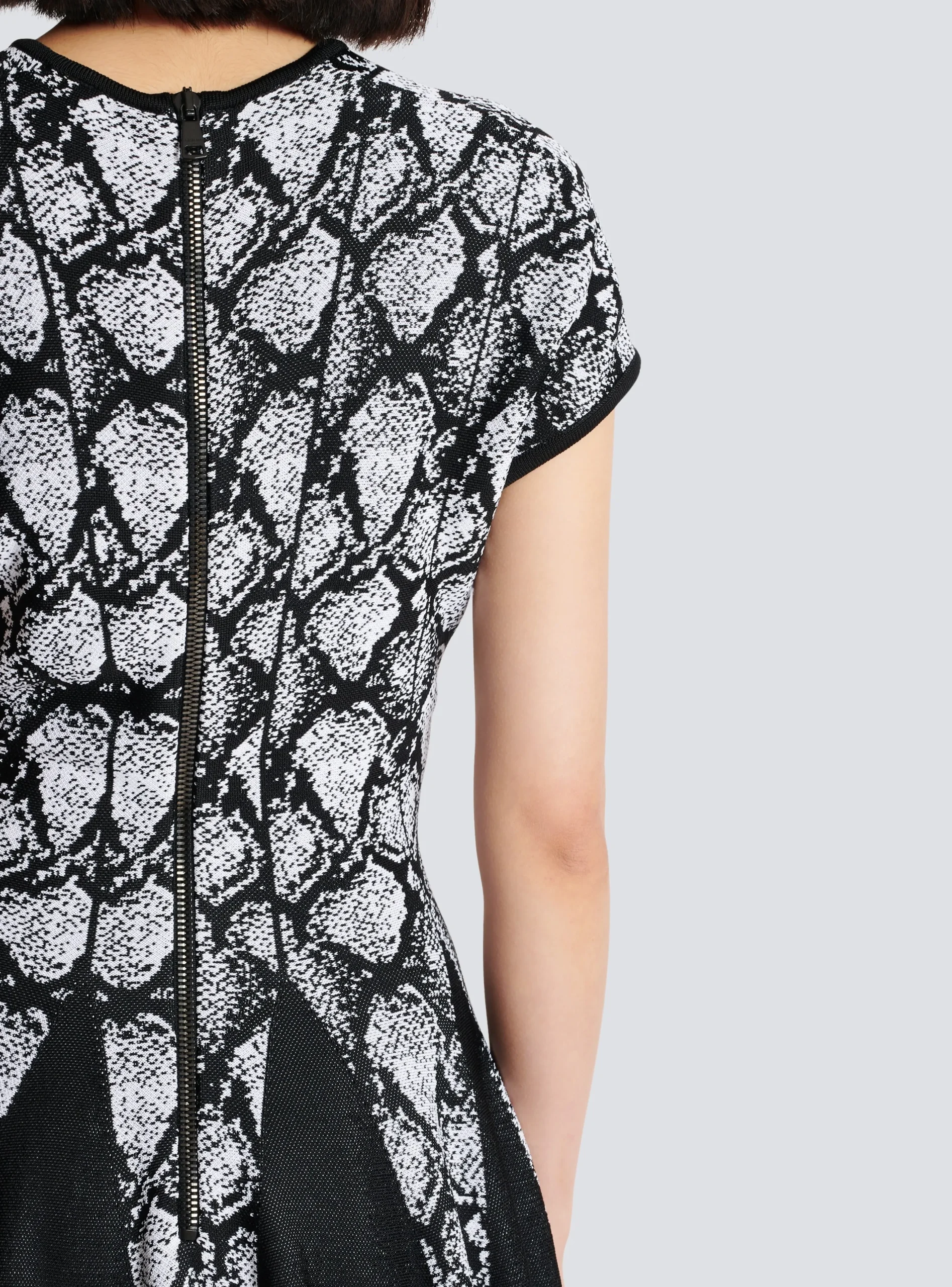 Women Balmain Snakeskin Jacquard Dress