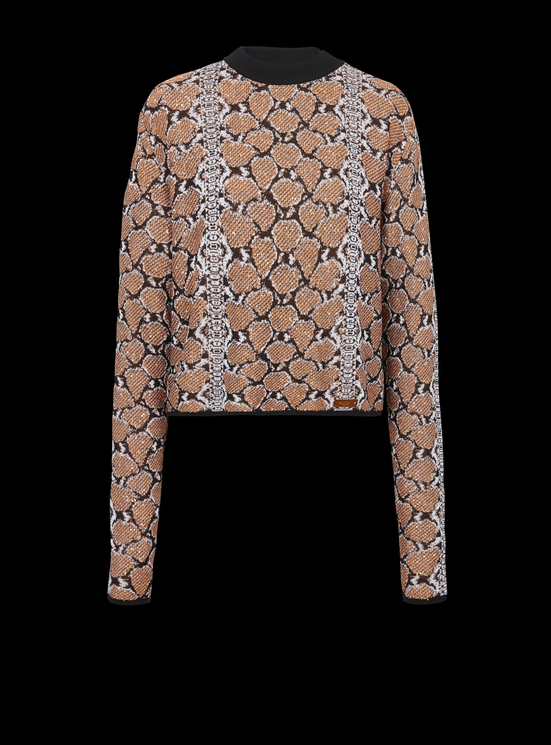 Women Balmain Snakeskin Knit Jumper