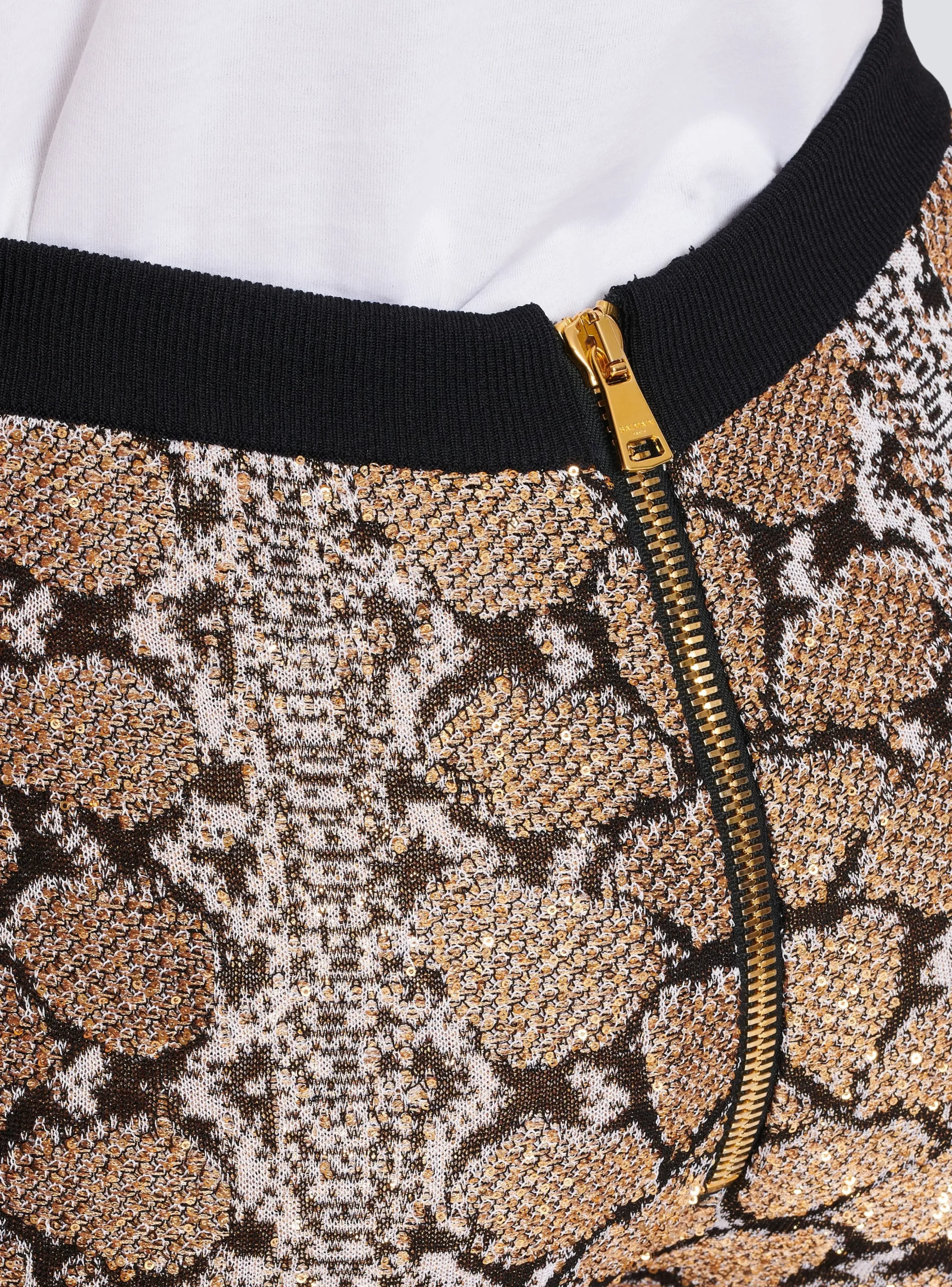 Women Balmain Snakeskin Knit Trousers