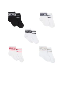 Kids Balmain Socks - 5-piece Set