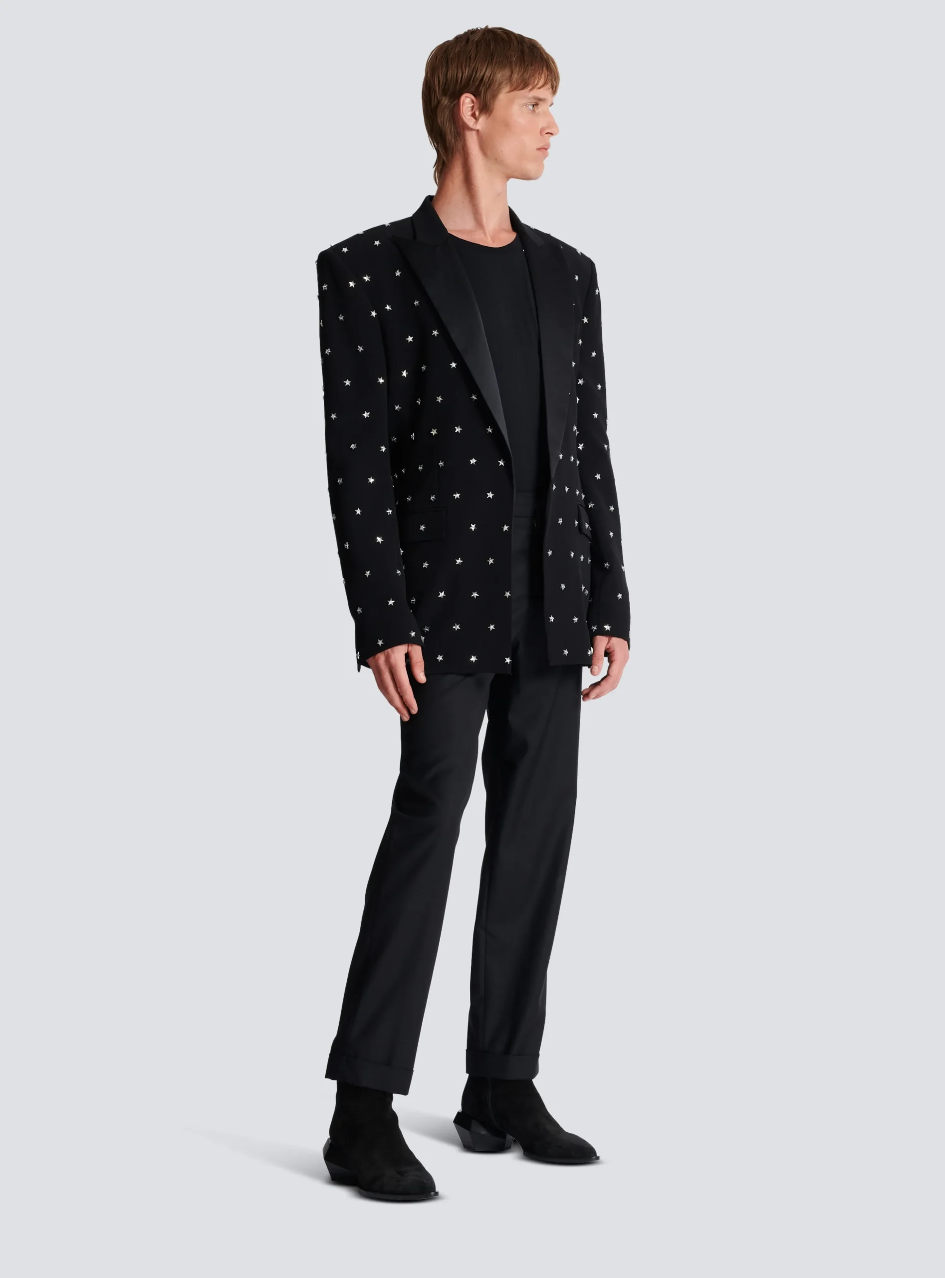 Balmain Stars Embroidered Jacket