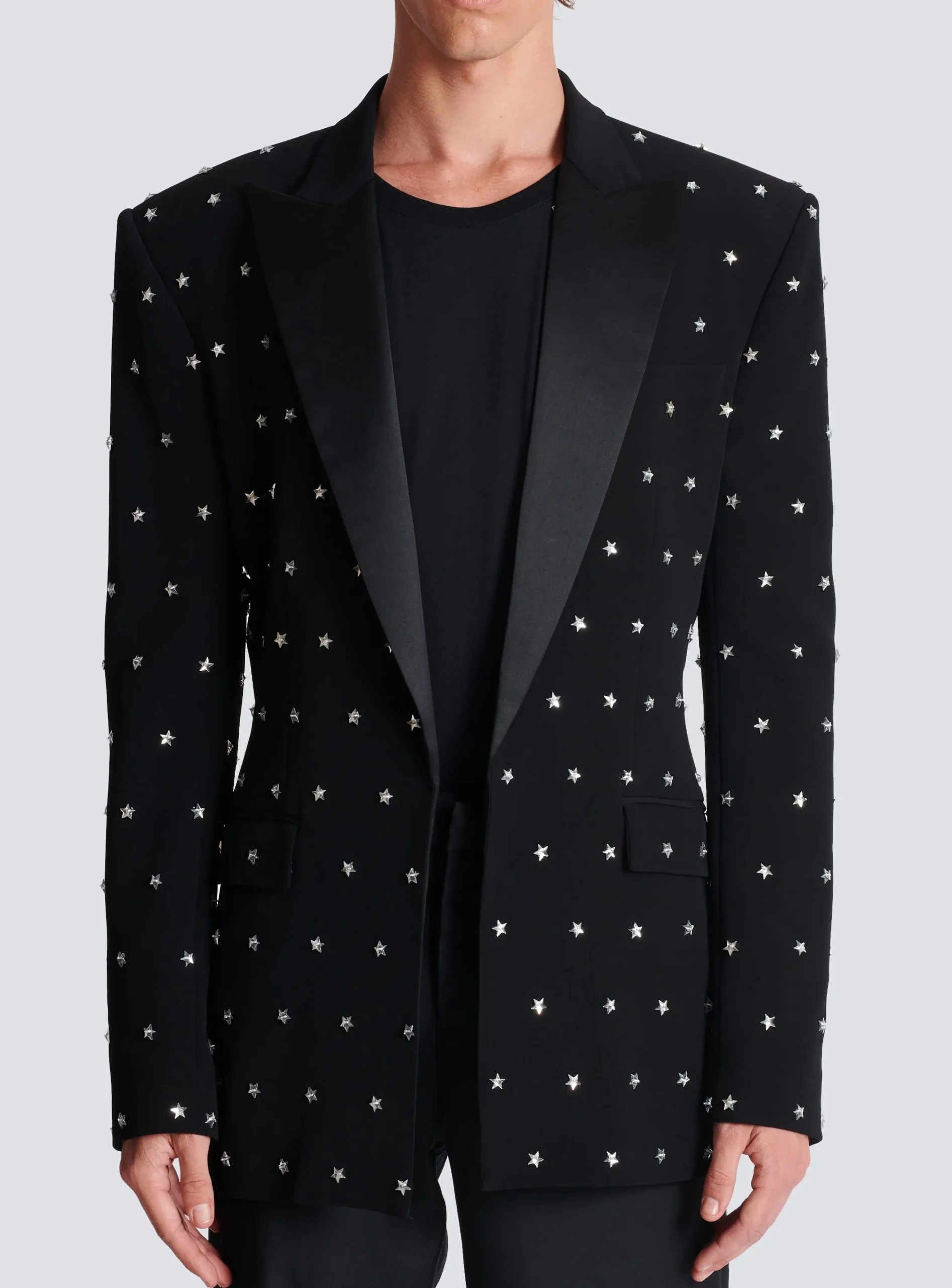 Balmain Stars Embroidered Jacket