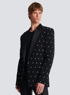 Balmain Stars Embroidered Jacket