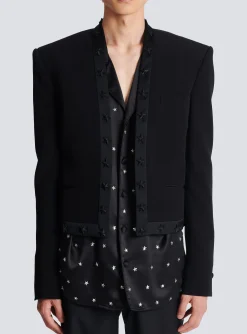 Balmain Stars Embroidered Jacket