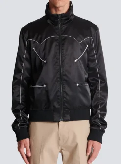 Balmain Stars Reversible Bomber Jacket