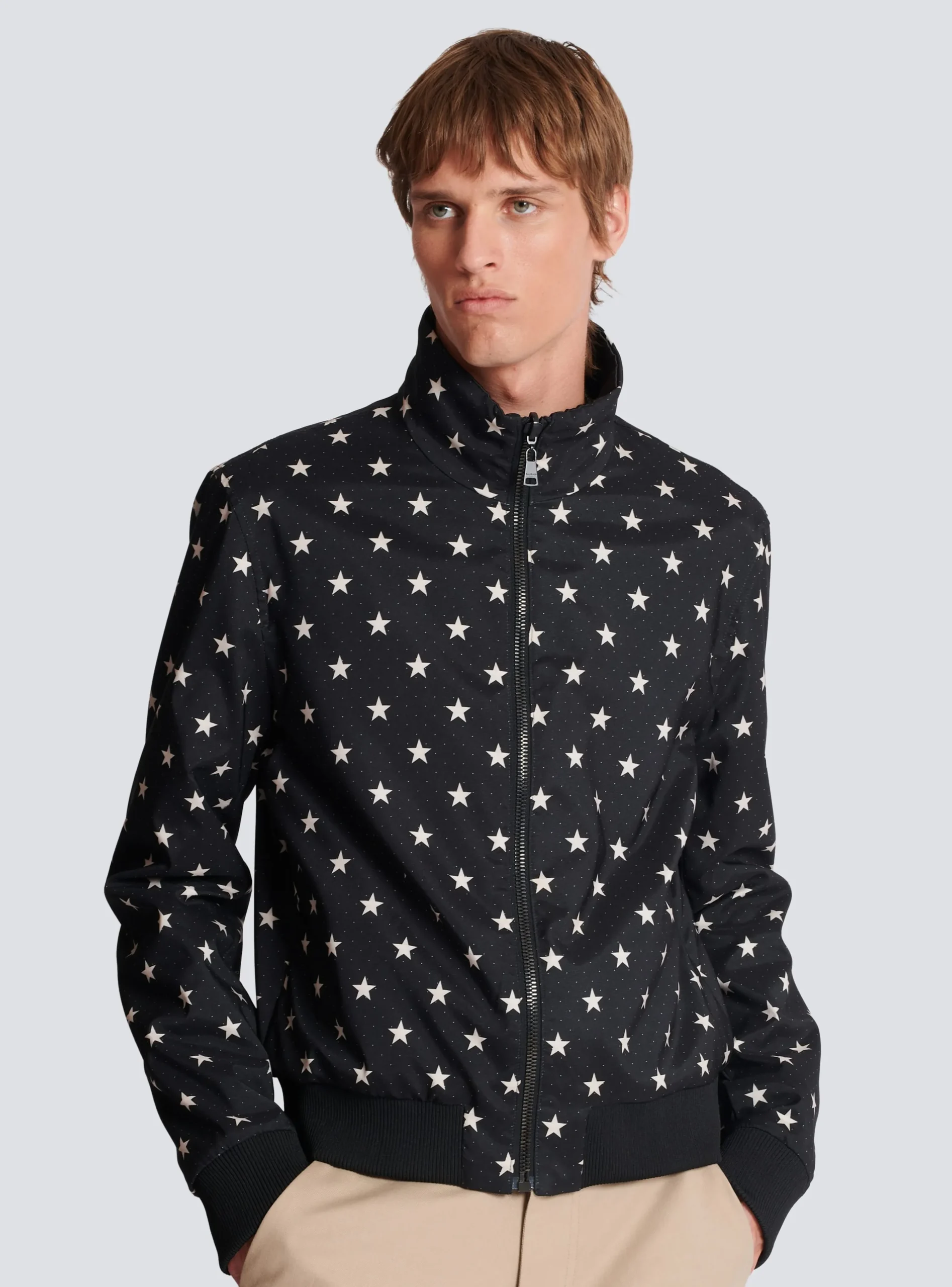 Balmain Stars Reversible Bomber Jacket