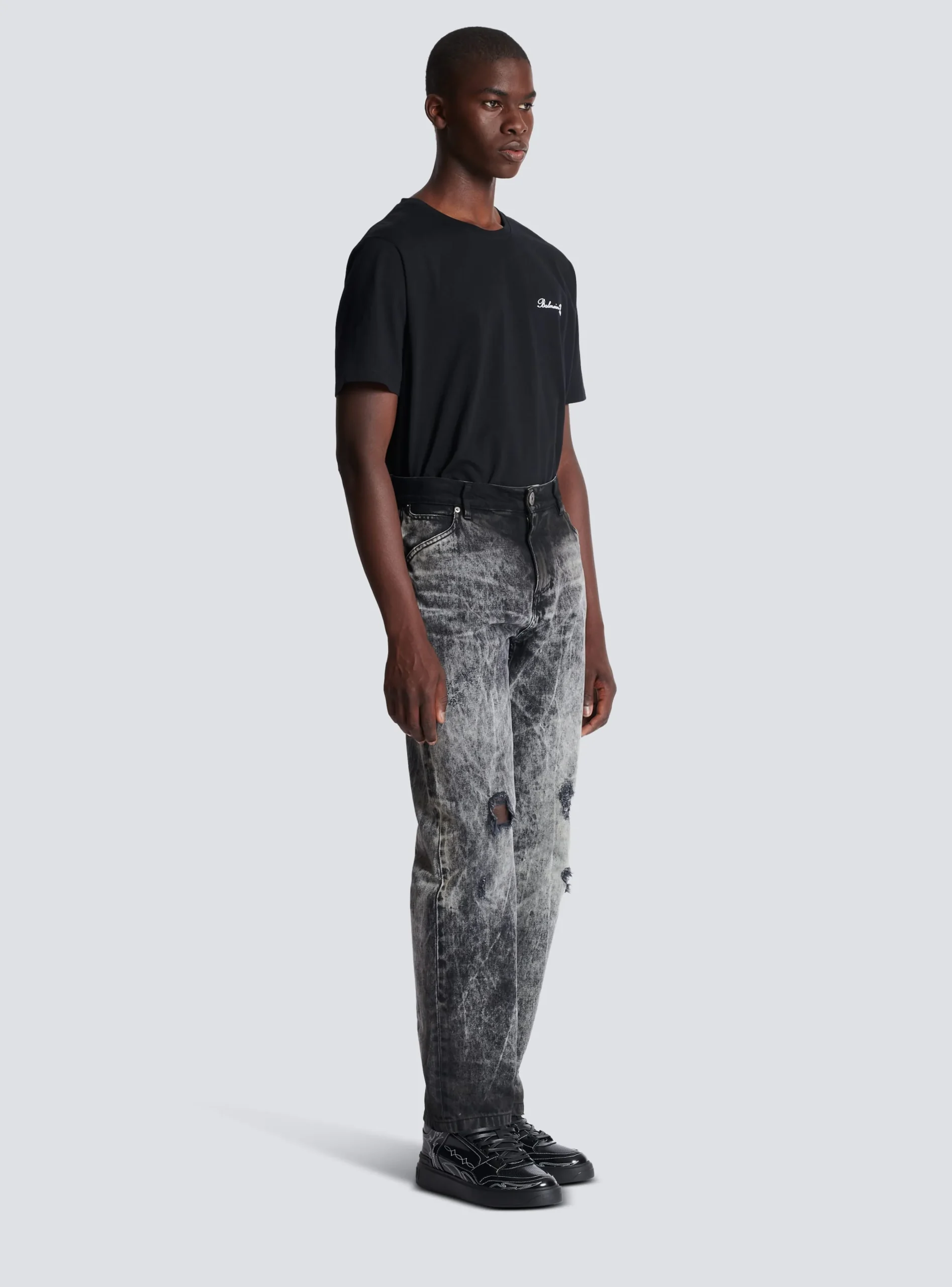 Balmain Stonewash Denim Jeans