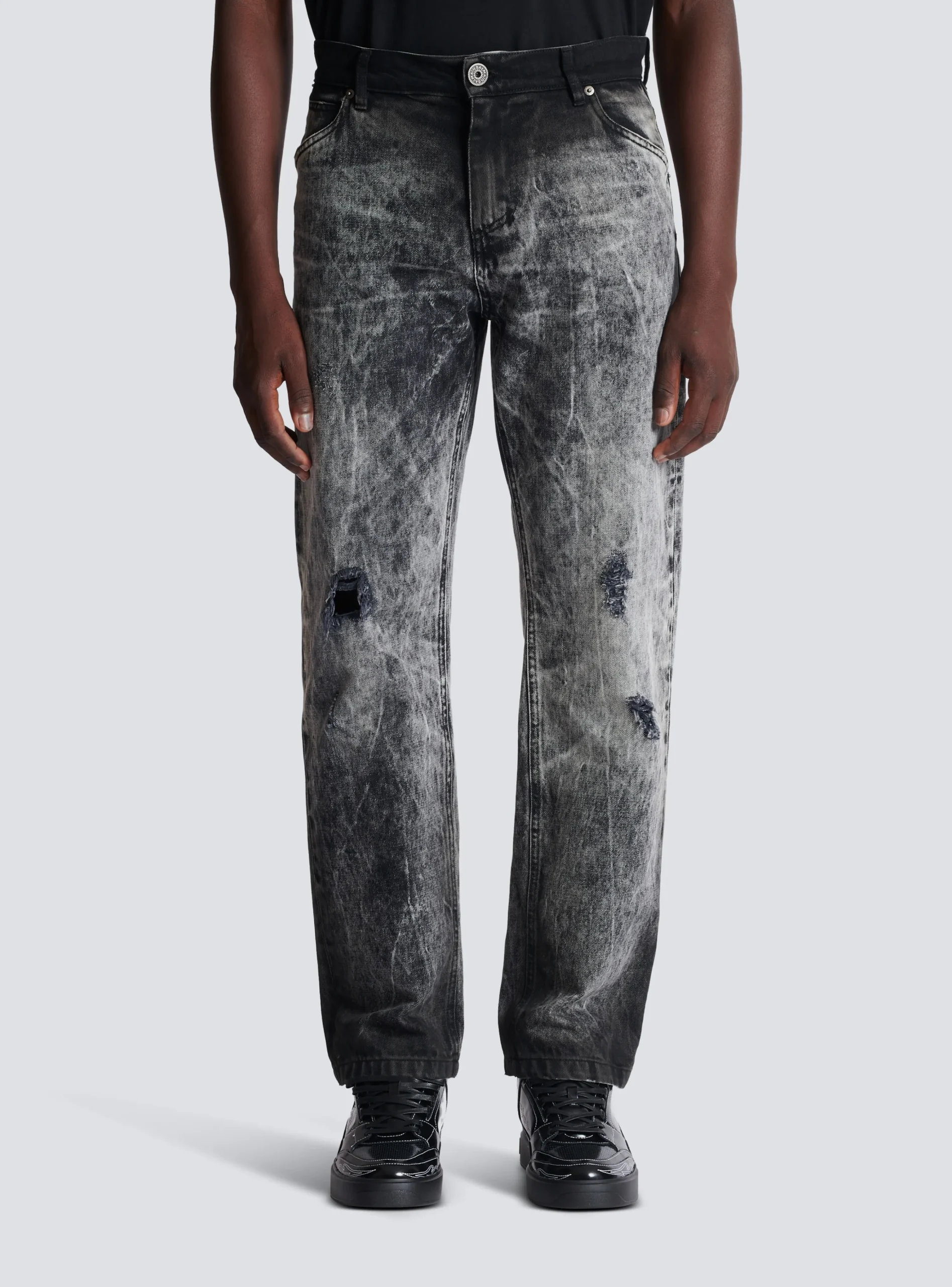 Balmain Stonewash Denim Jeans
