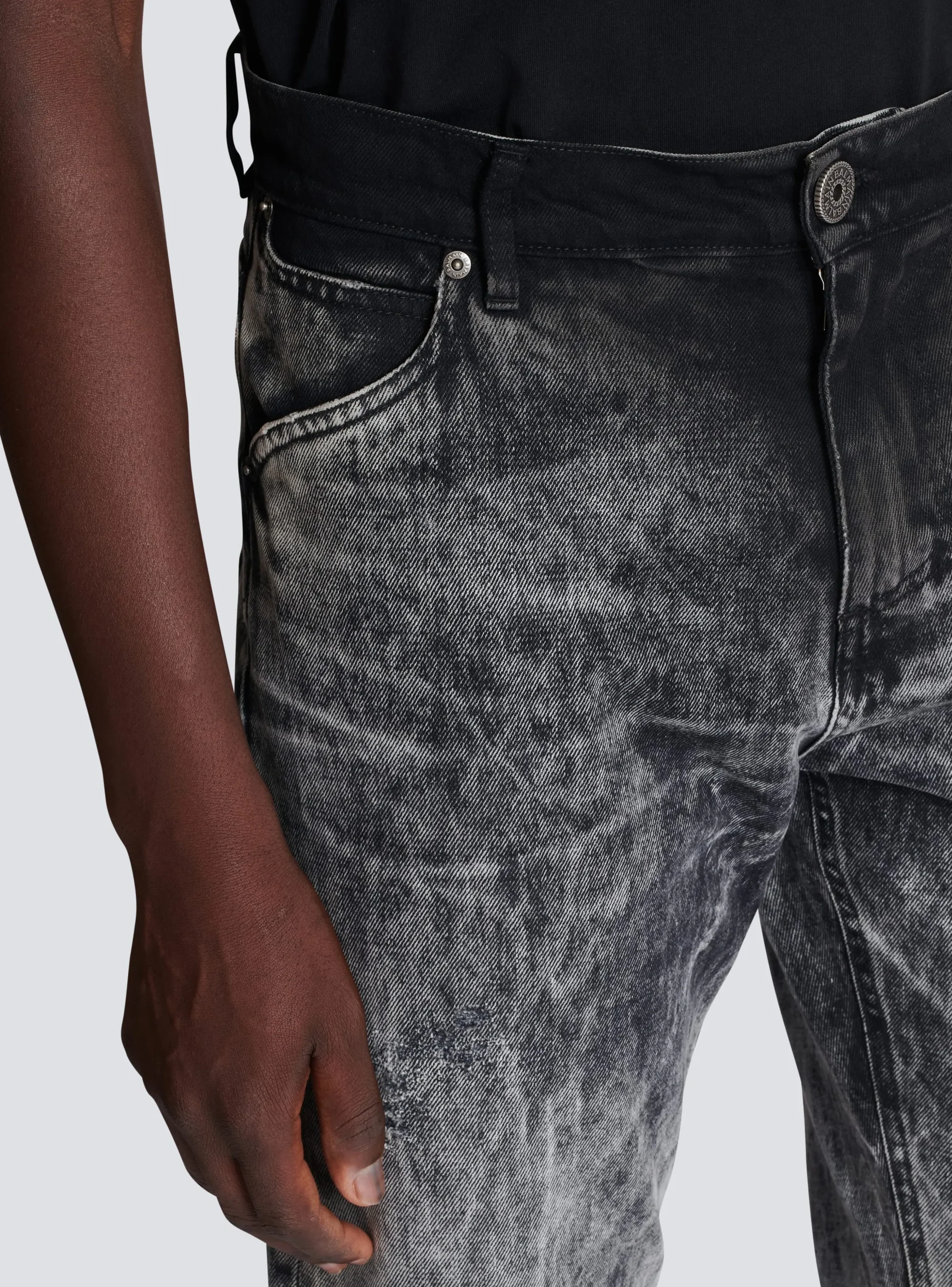 Balmain Stonewash Denim Jeans