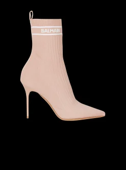 Women Balmain Stretch Knit Skye Ankle Boots
