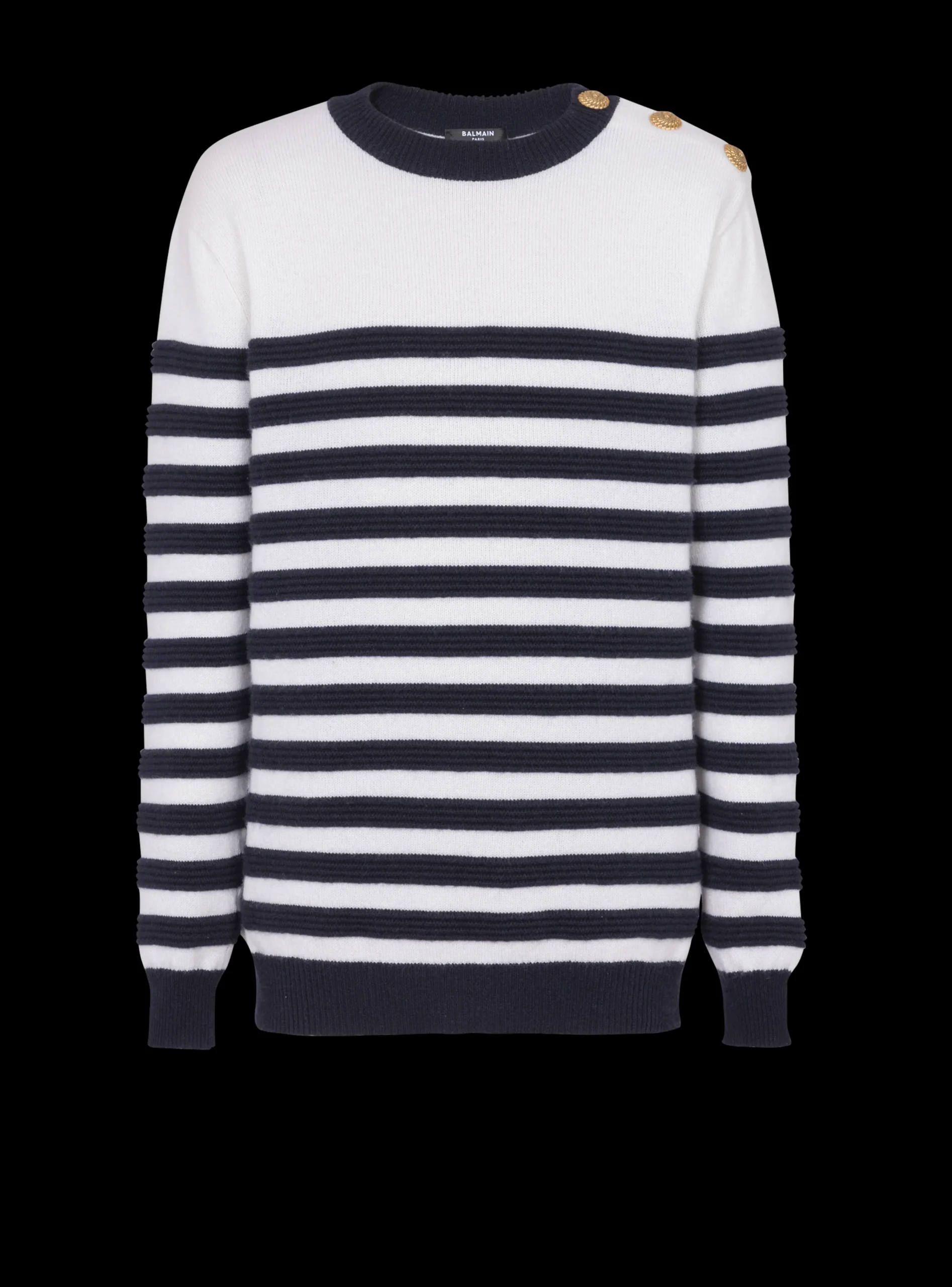Balmain Striped Cashmere Jumper