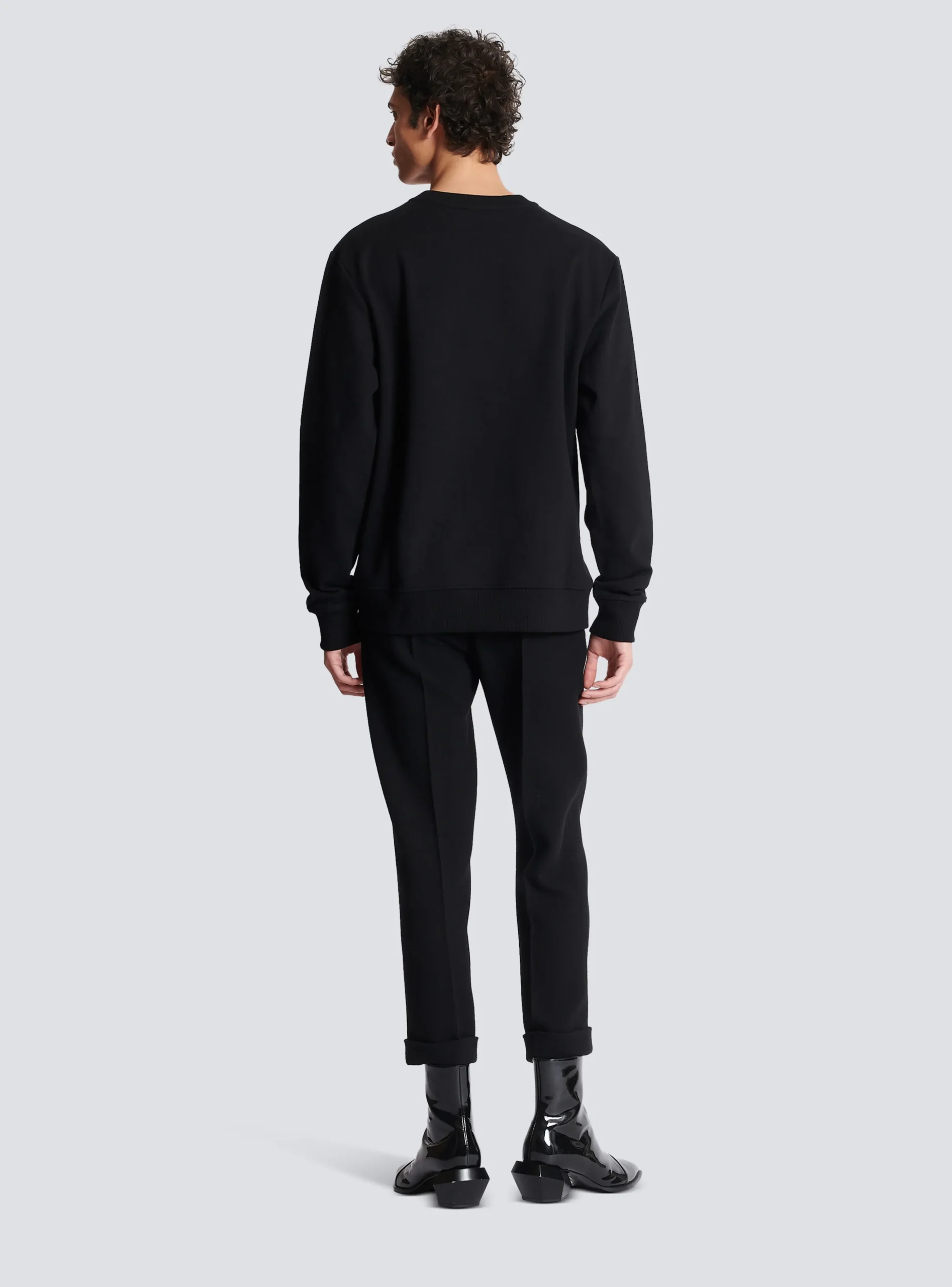 Balmain Sweatshirt With Neon Logo Print