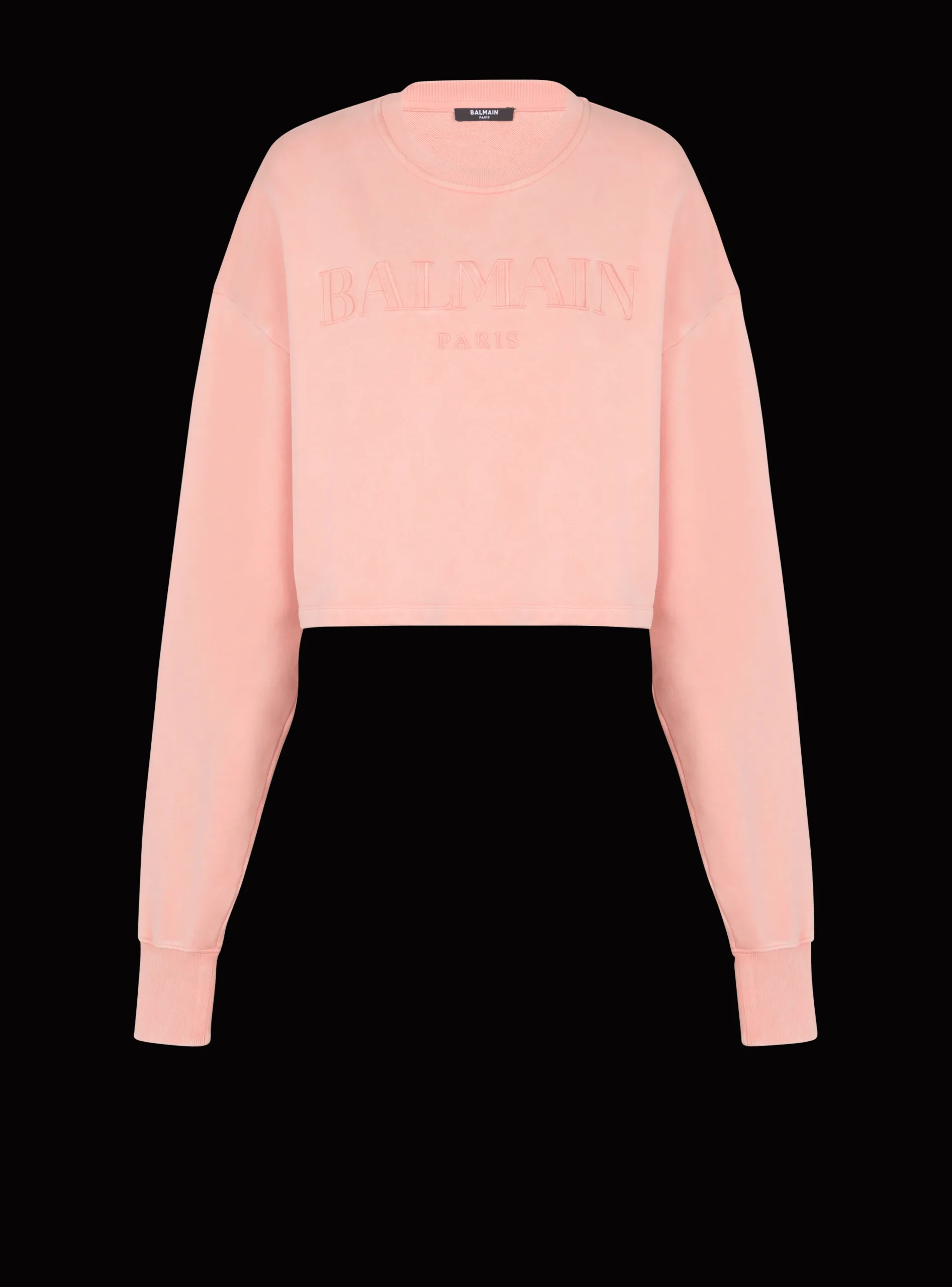 Women Balmain Sweatshirt With Vintage Embroidery