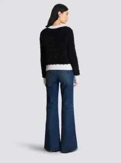 Women Balmain Textured Knit Cardigan