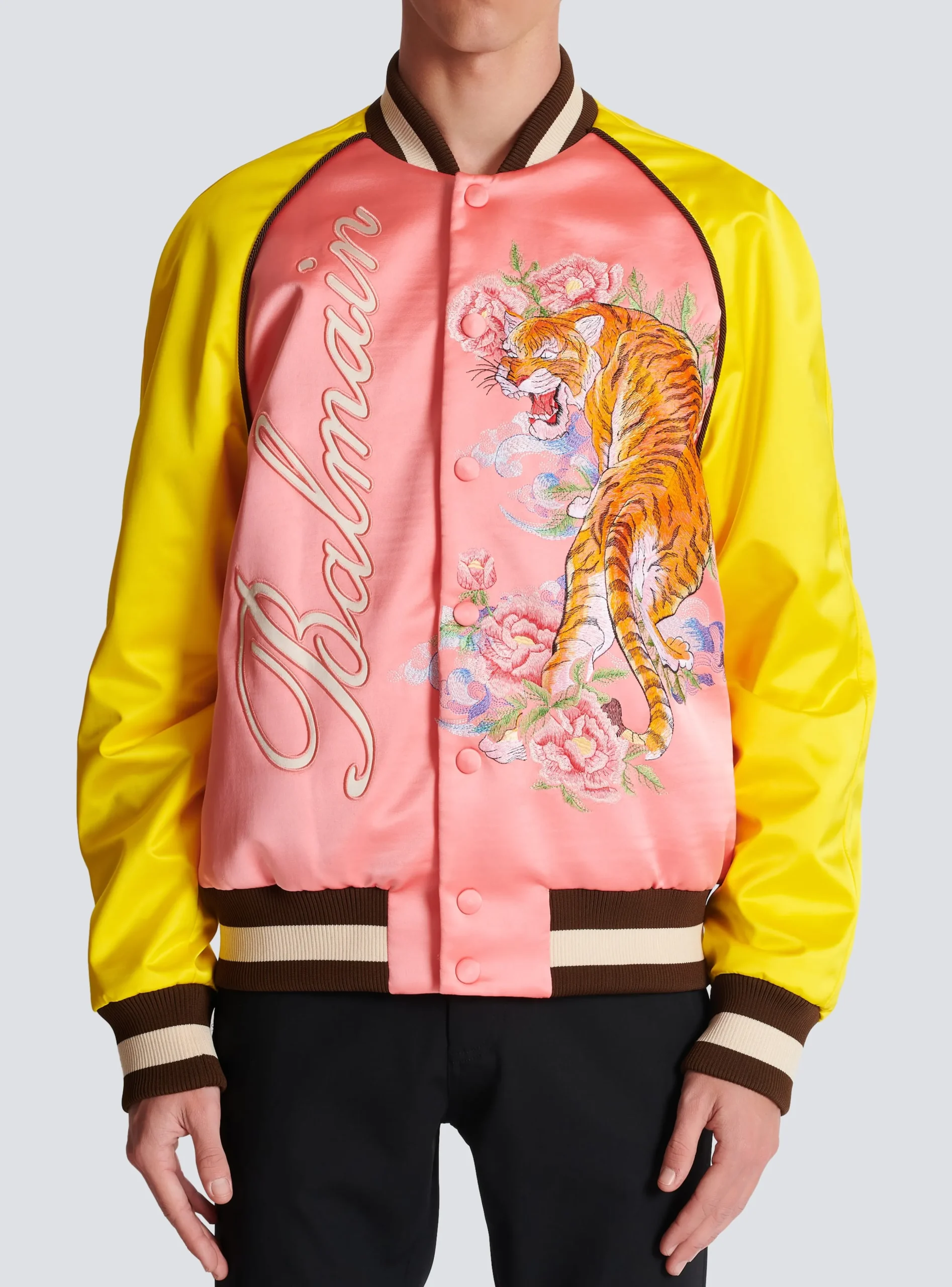 Balmain Tiger Embroidered Bomber