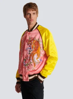 Balmain Tiger Embroidered Bomber