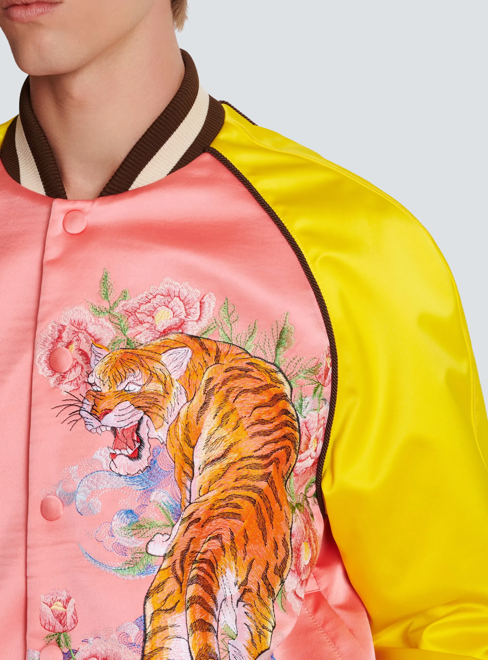 Balmain Tiger Embroidered Bomber