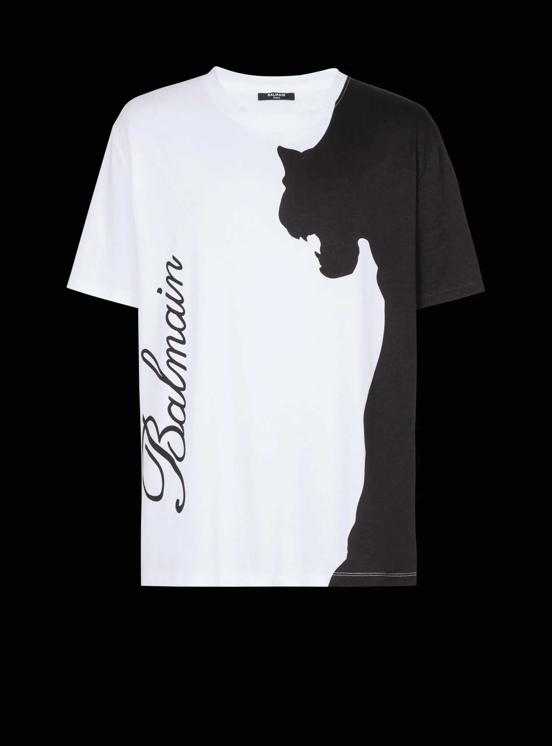 Balmain Tiger Print Short-sleeved T-shirt