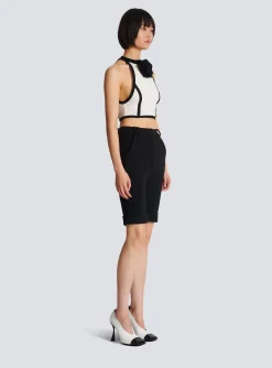 Women Balmain Top With Rose Detail